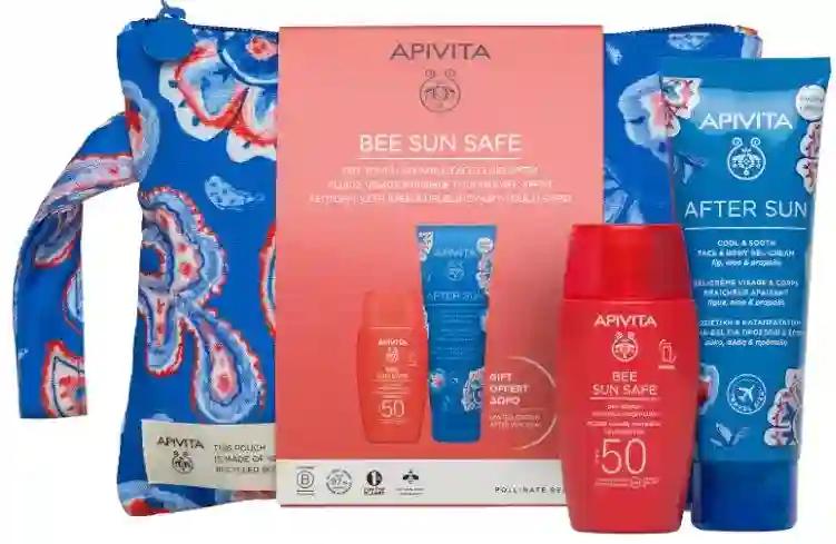 APIVITA OFFER! - Invisible Dry Touch Facial Fluid Spf50 + GIFT After Sun (50ml)