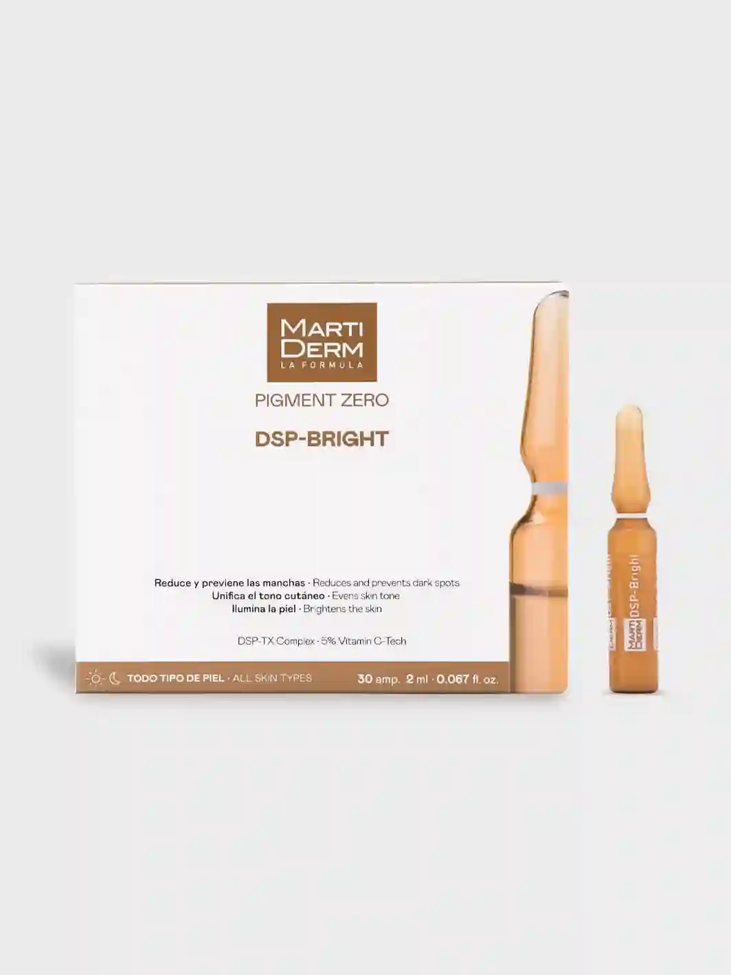 MARTIDERM - Pigment Zero - DSP-Bright despigmentante - (30 ampollas)
