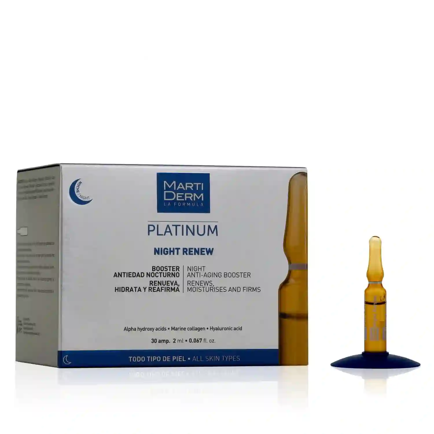MARTIDERM - Platinum Ampollas Night Renew (30ampollas)