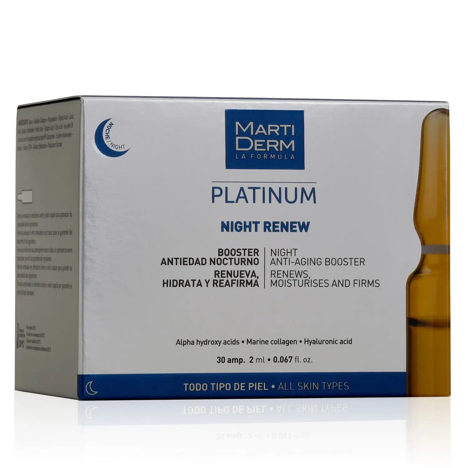 MARTIDERM - Platinum Ampollas Night Renew (30ampollas) - Imagen 3