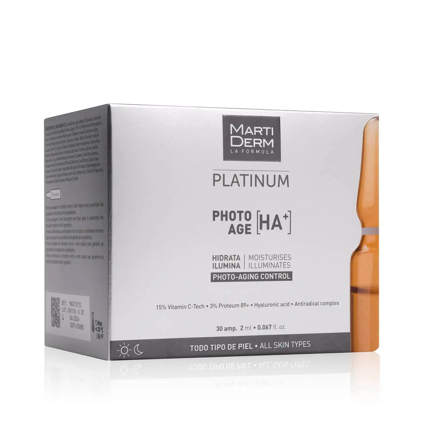 MARTIDERM - Platinum Ampollas Photo Age HA+ (30 ampollas) - Imagen 3