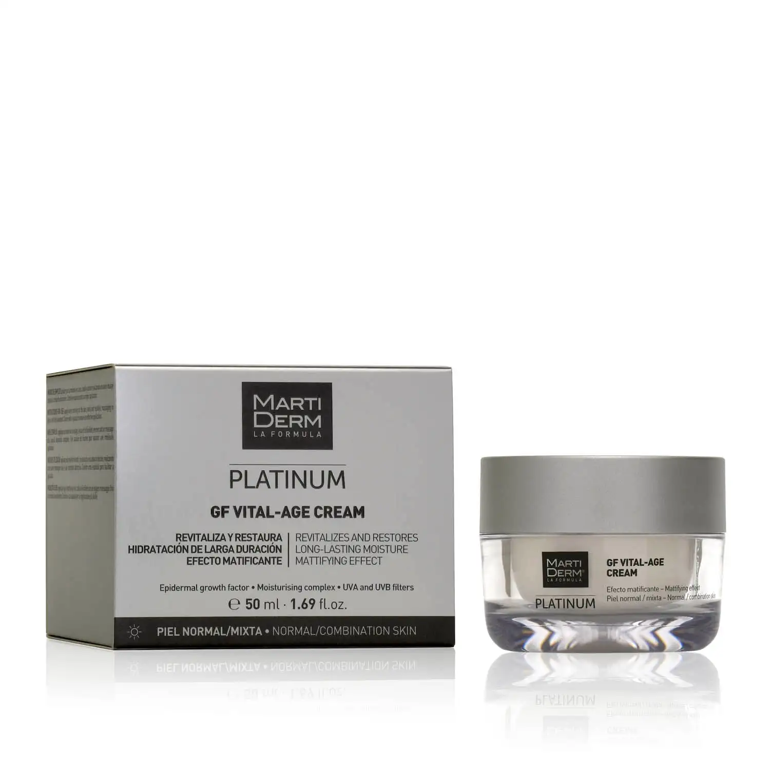 MARTIDERM - Platinum GF Vital-Age Crema Piel Normal/Mixta (50ml) - Imagen 2