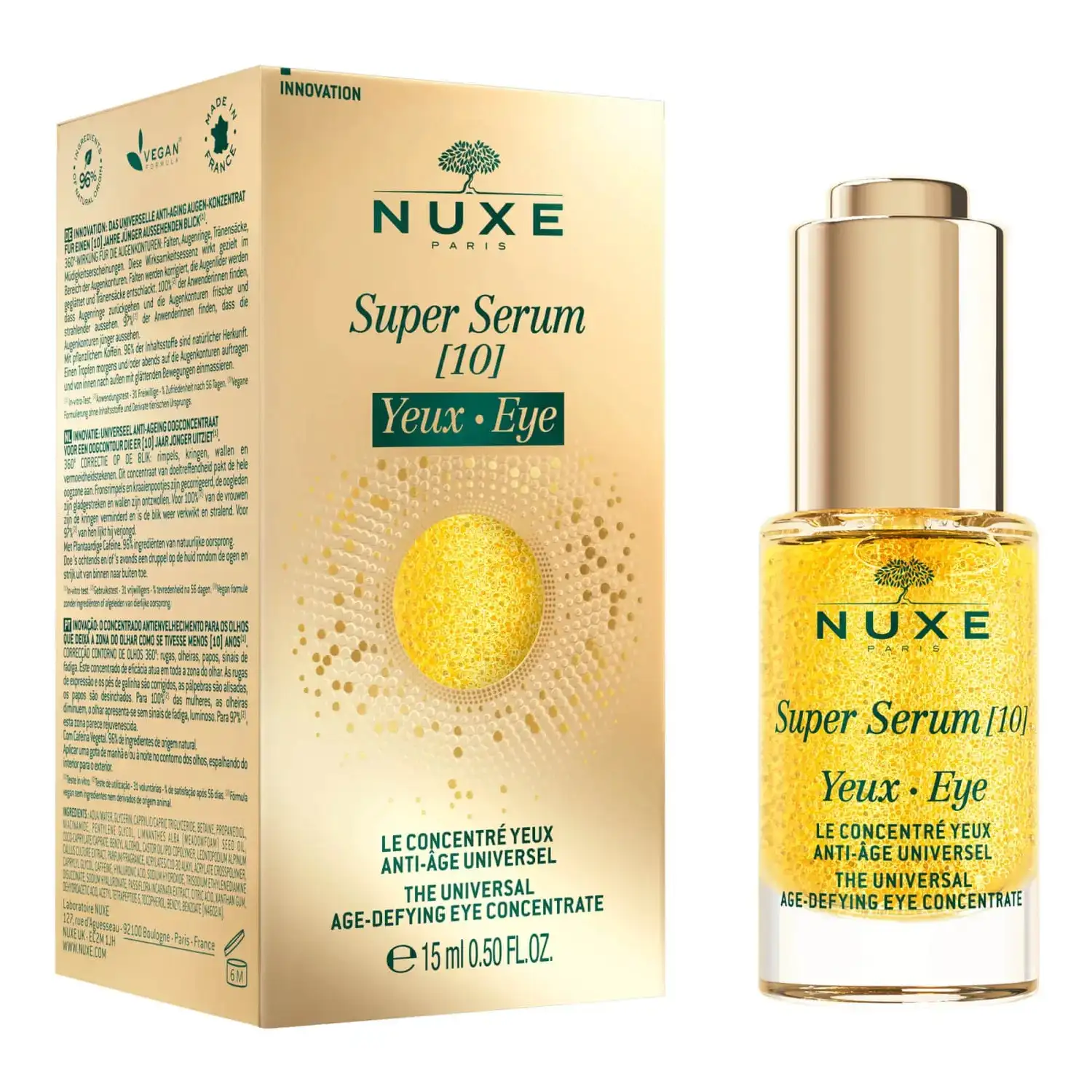 NUXE - Super Serum [10] Contorno de ojos (15 ml) - El contorno de ojos antiedad universa - Imagen 3