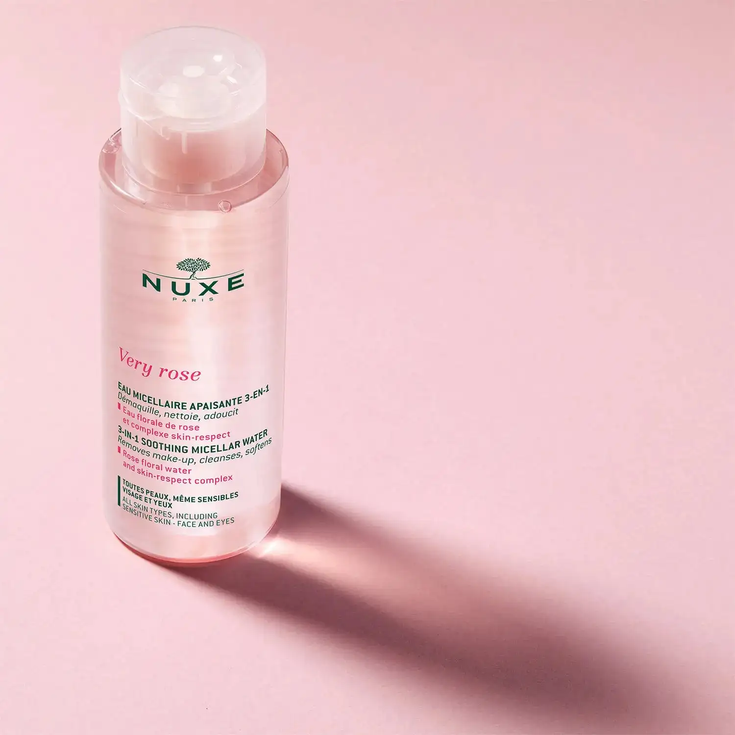 NUXE - Very Rose - Agua Micelar Calmante 3 en 1(400ml) - Imagen 2