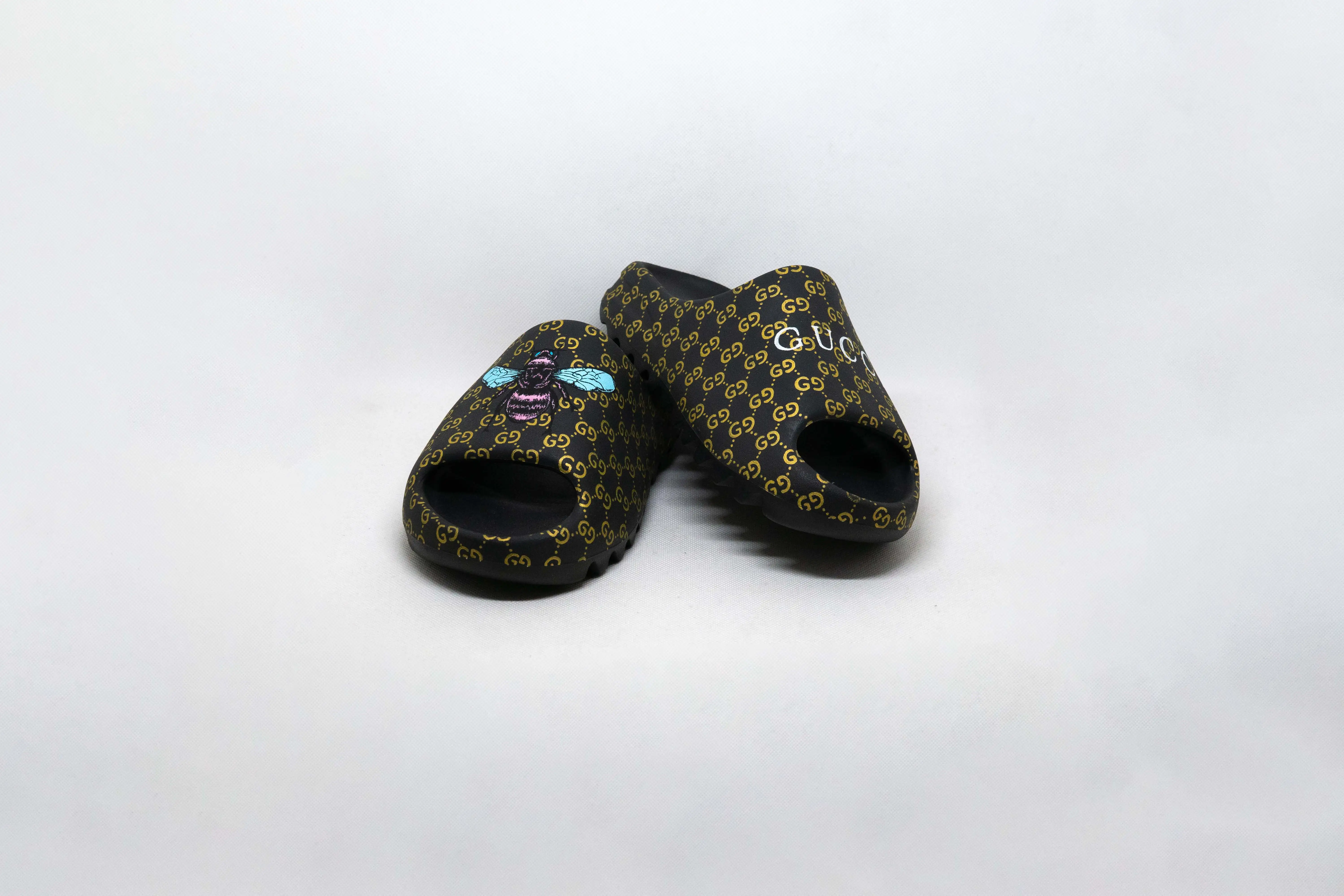 Yeezy DIAPOSITIVAS ONYX GUCCI PERSONALIZADAS - Imagen 2