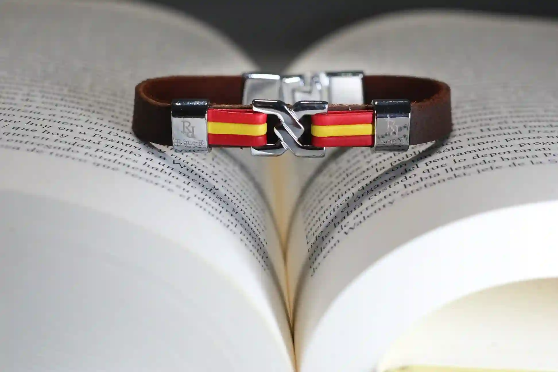 Pulsera piel marrón chocolate
