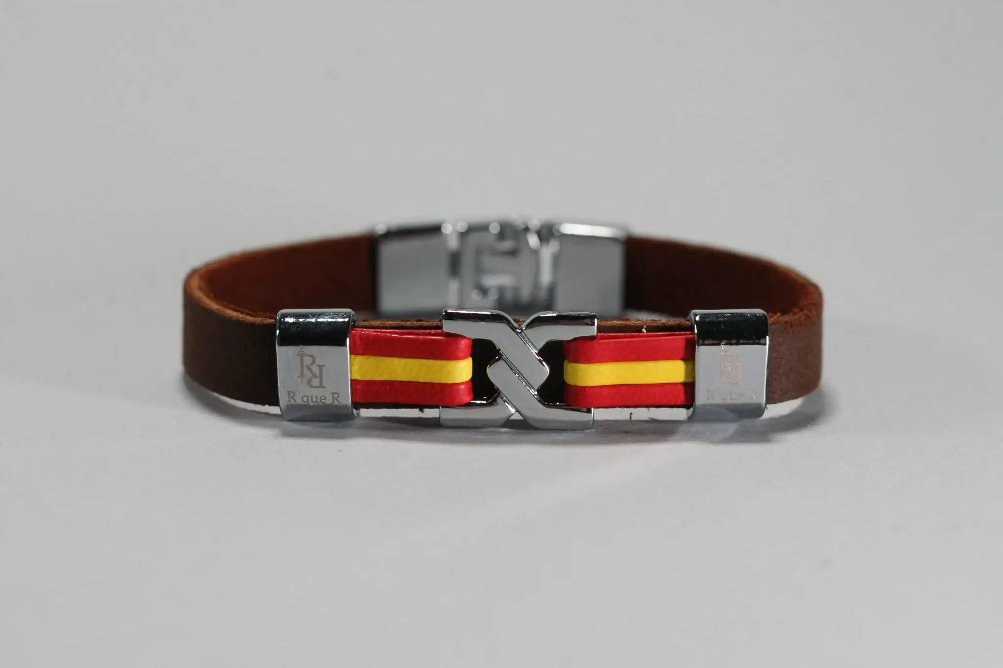 Pulsera piel marrón chocolate - Imagen 2