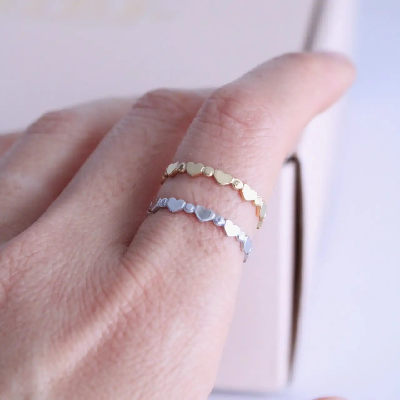 Anillo Mini Corazones - Imagen 2
