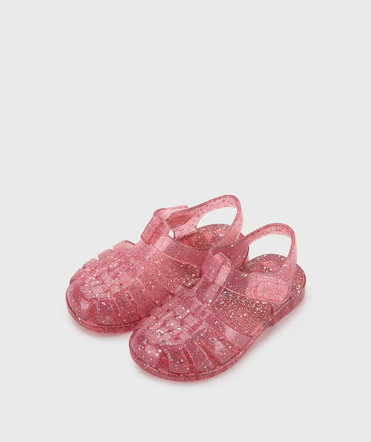 Fuchsia Multi Glitter Crab Shoes - Image 2