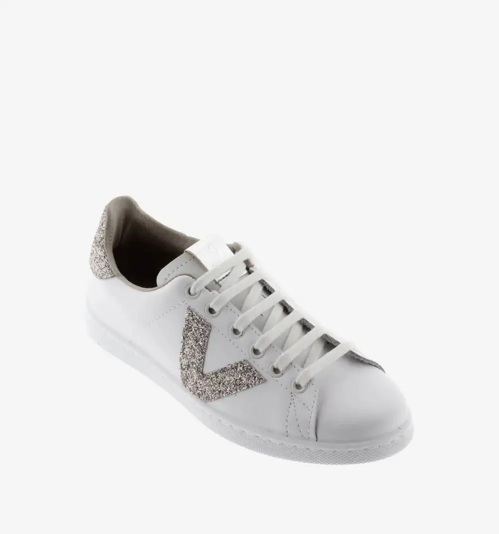 Tenis Piel Glitter Nude - Imagen 2