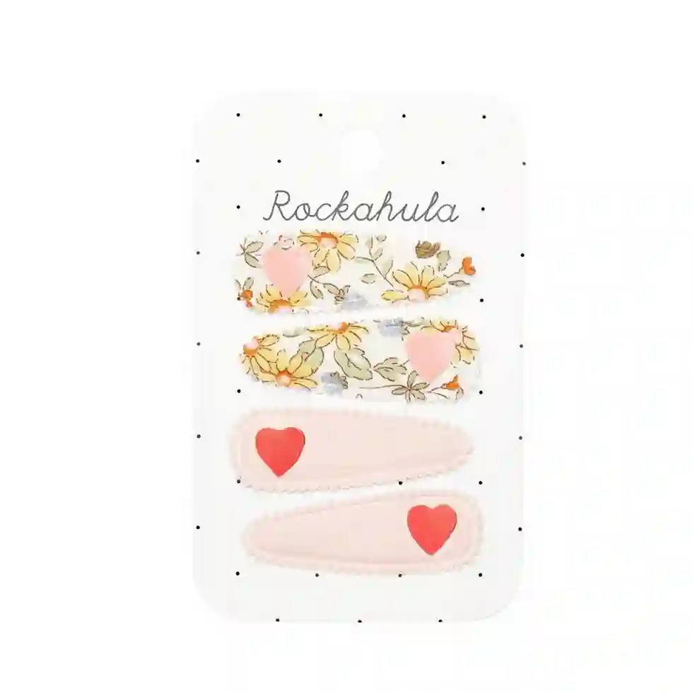 Heart Fabric Clip Set