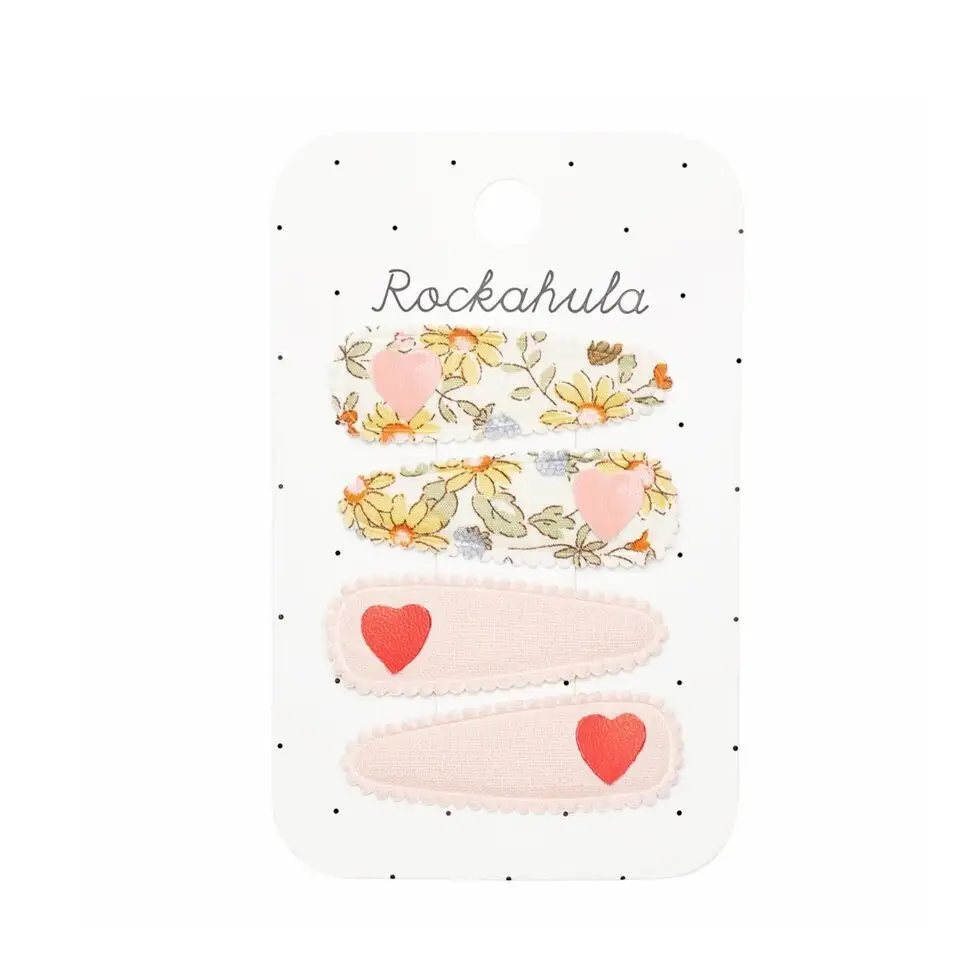 Heart Fabric Clip Set