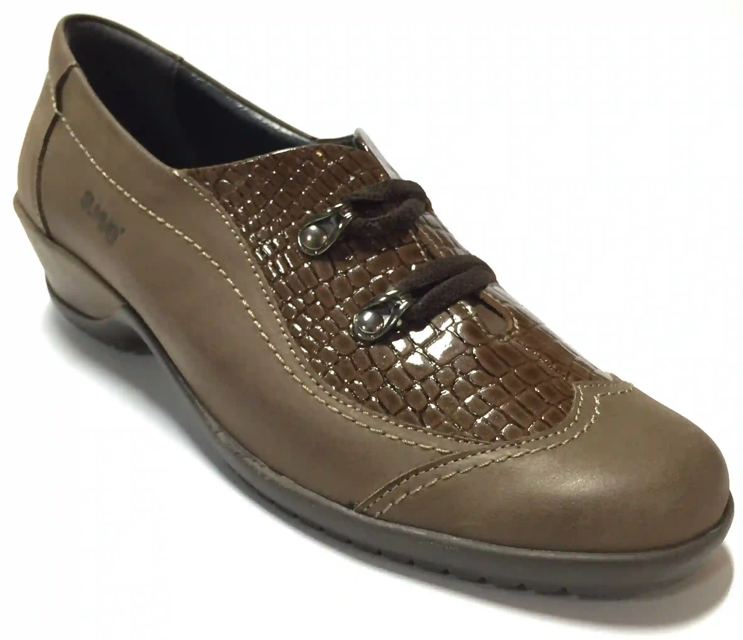 Suave 75 3204 Negro Zapato Abotinado de Mujer