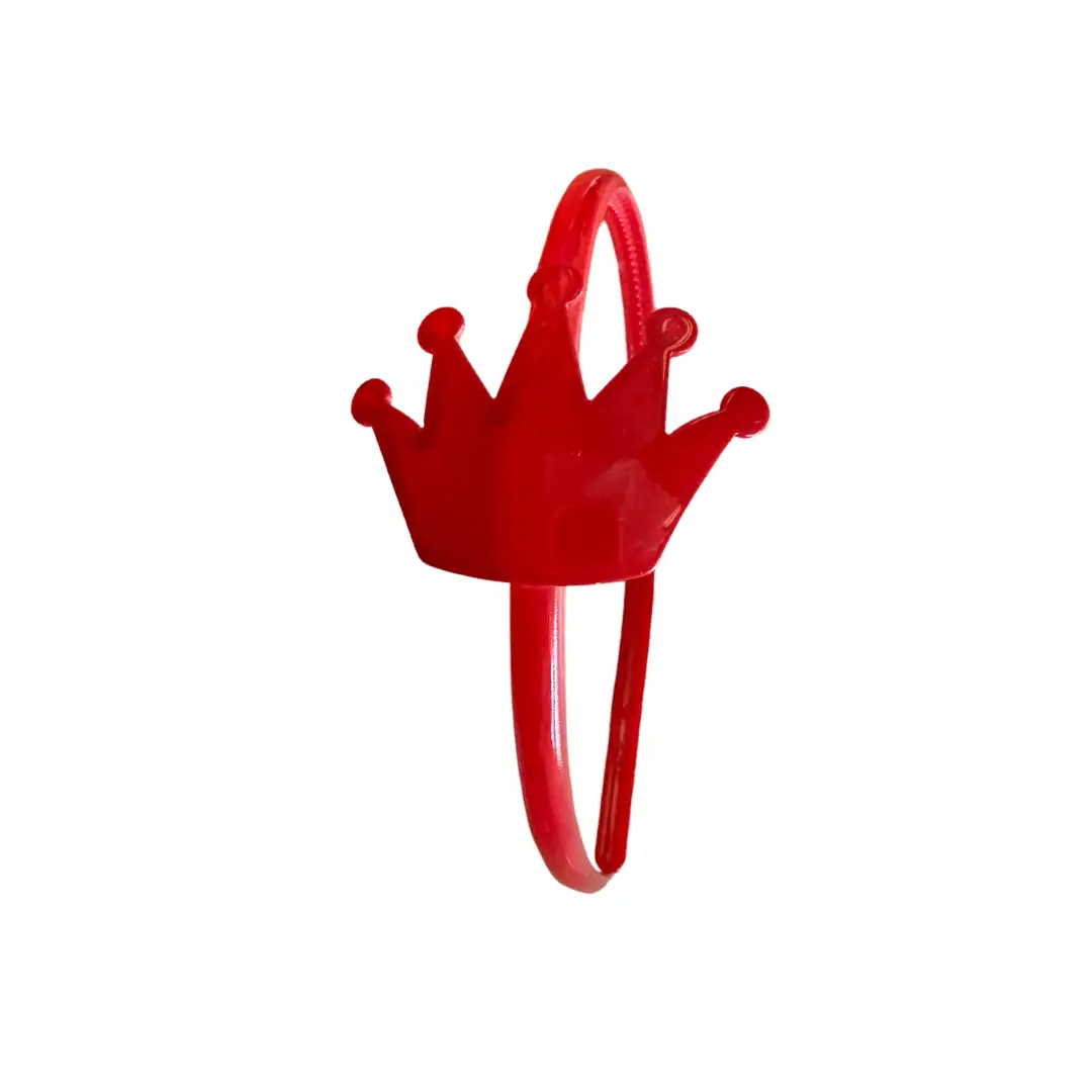 Red crown headband