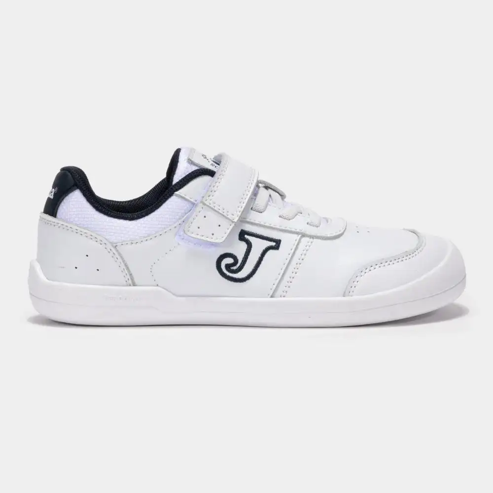 Zapatilla deportiva respetuosa Joma blanco y azul. Tallas 27 a 34.