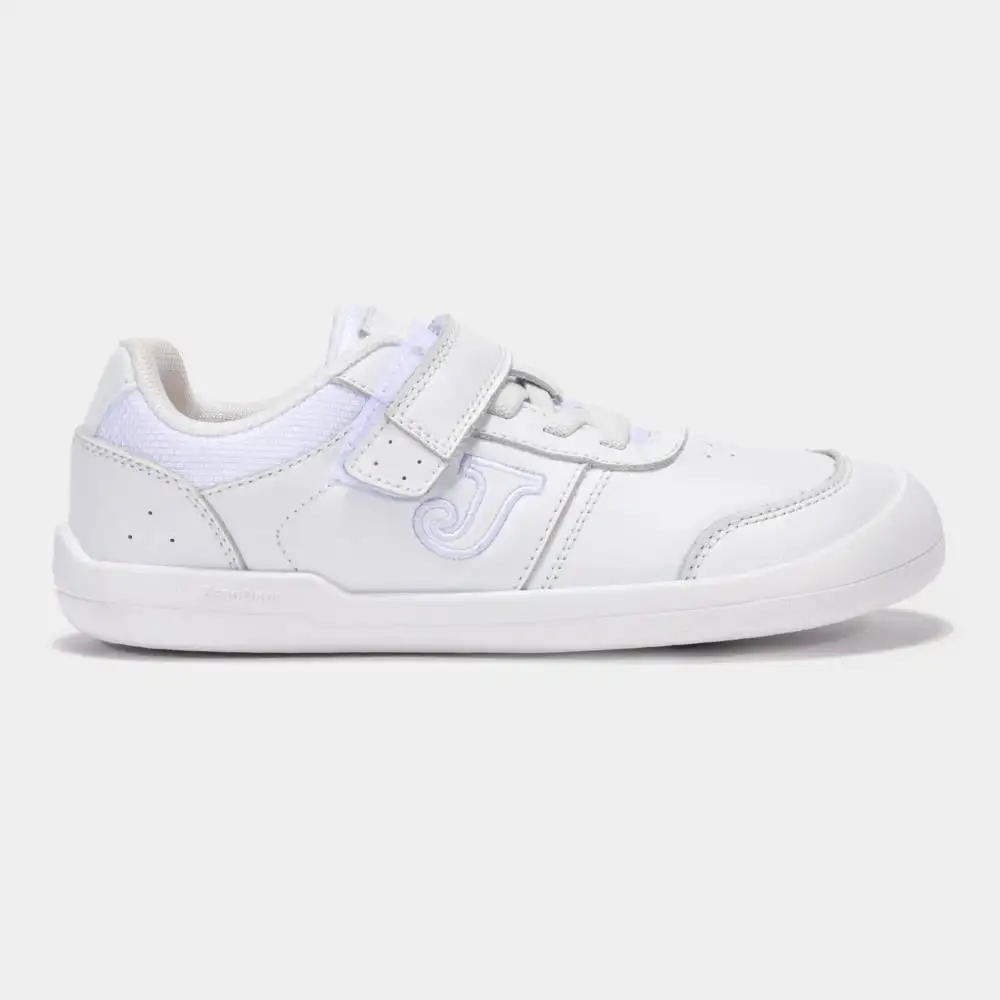 Zapatilla deportiva respetuosa Joma blanco y rosa. Tallas 27 a 34.