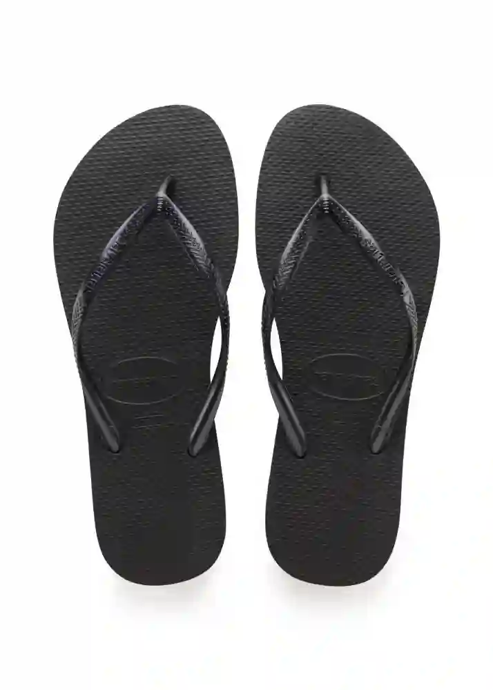 CHANCLA HAVAIANA SLIM NEGRA 35/36 - 39/40