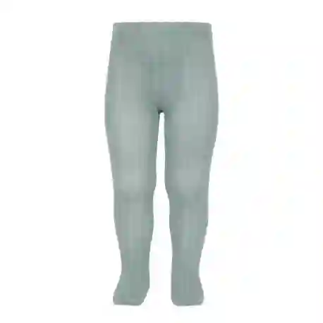 Leotardos básicos canalé Verde Seco. Color 756. Tallas 000 a 10.