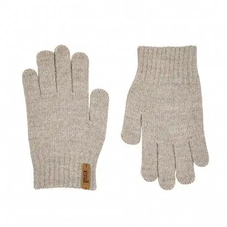 Guante mezcla lana merino turrón. Tallas 4 a 10.