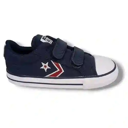 Converse Star Player dos velcros Azul. Talla 26.