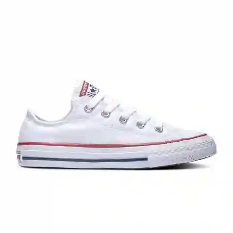 Converse All Star en Lona Blanco. Tallas 19 a 34.