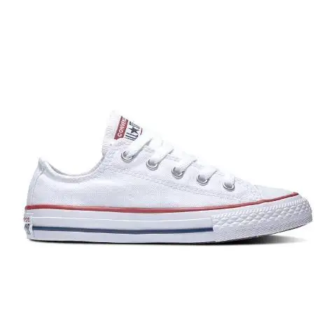 Converse All Star en Lona Blanco. Tallas 19 a 34.