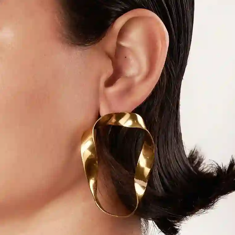 Pendientes Onda Maxi Stud