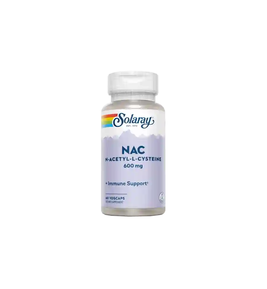 NAC 600 mg (N-Acetil-Cisteina) Solaray 60 cápsulas