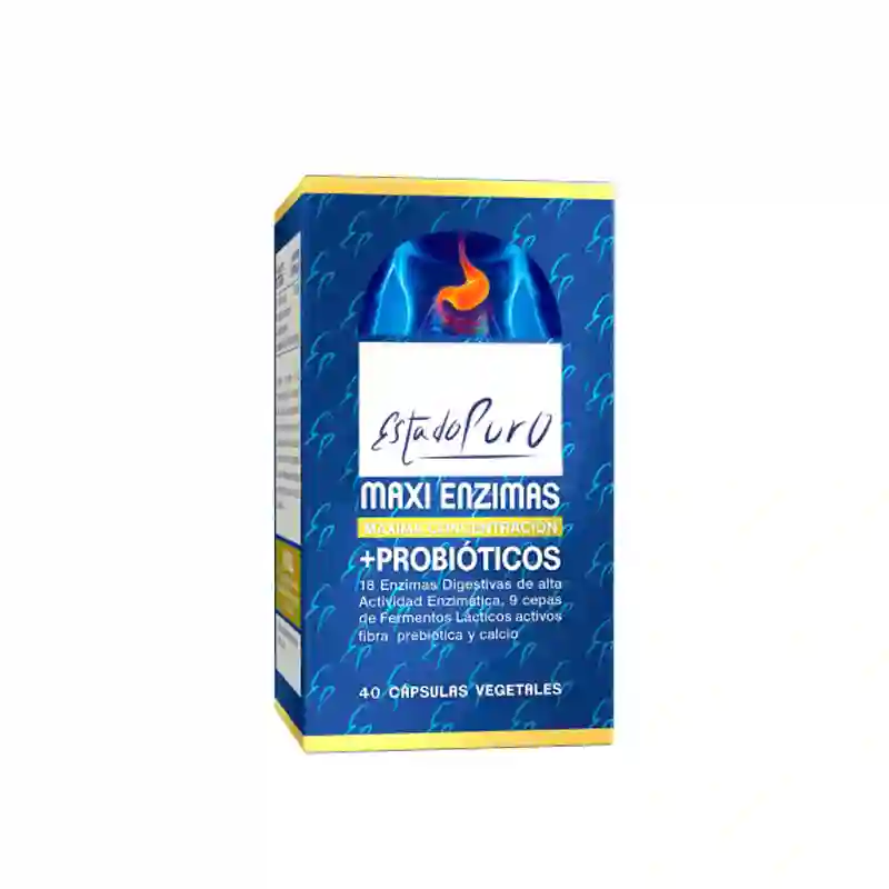 Maxi Enzimas con probióticos Estado Puro 40 cápsulas