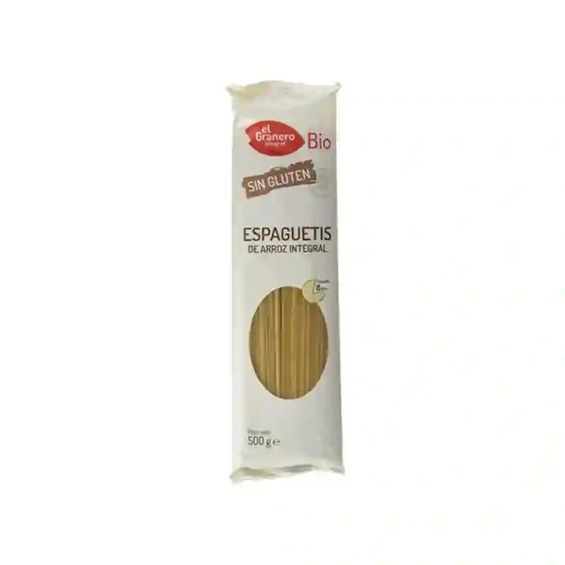 Espaguetis de Arroz integral El Granero 500 gr.