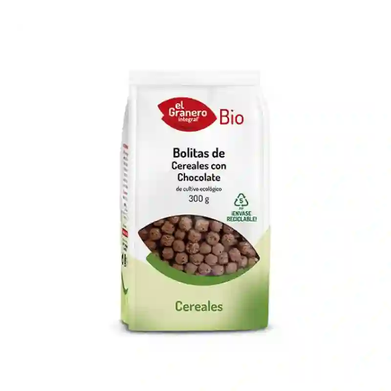 Bolitas de cereales con chocolate El Granero 300 gr.