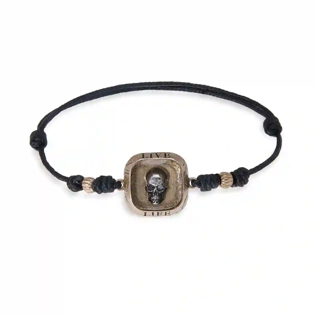 Pulsera Skull Platadepalo SB070B