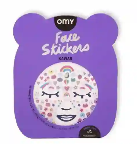 Pegatinas de la cara kawaii
