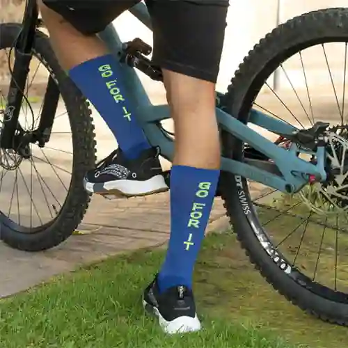 Running Blue Running Socks Man
