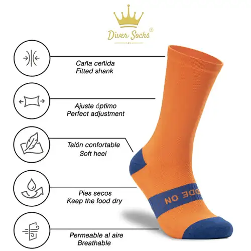 Orange running socks man - Image 6