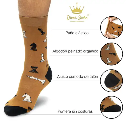 Calcetines Divertidos Ajedrez - Imagen 5
