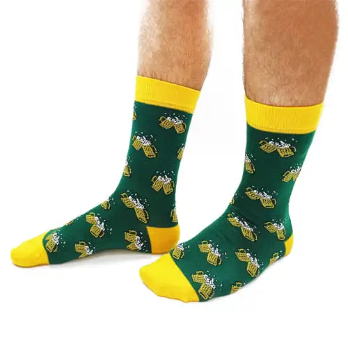 Funny green beers socks - Image 3