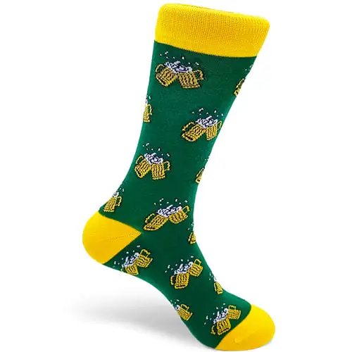 Funny green beers socks - Image 4