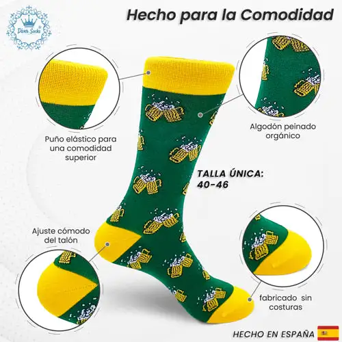 Funny green beers socks - Image 5