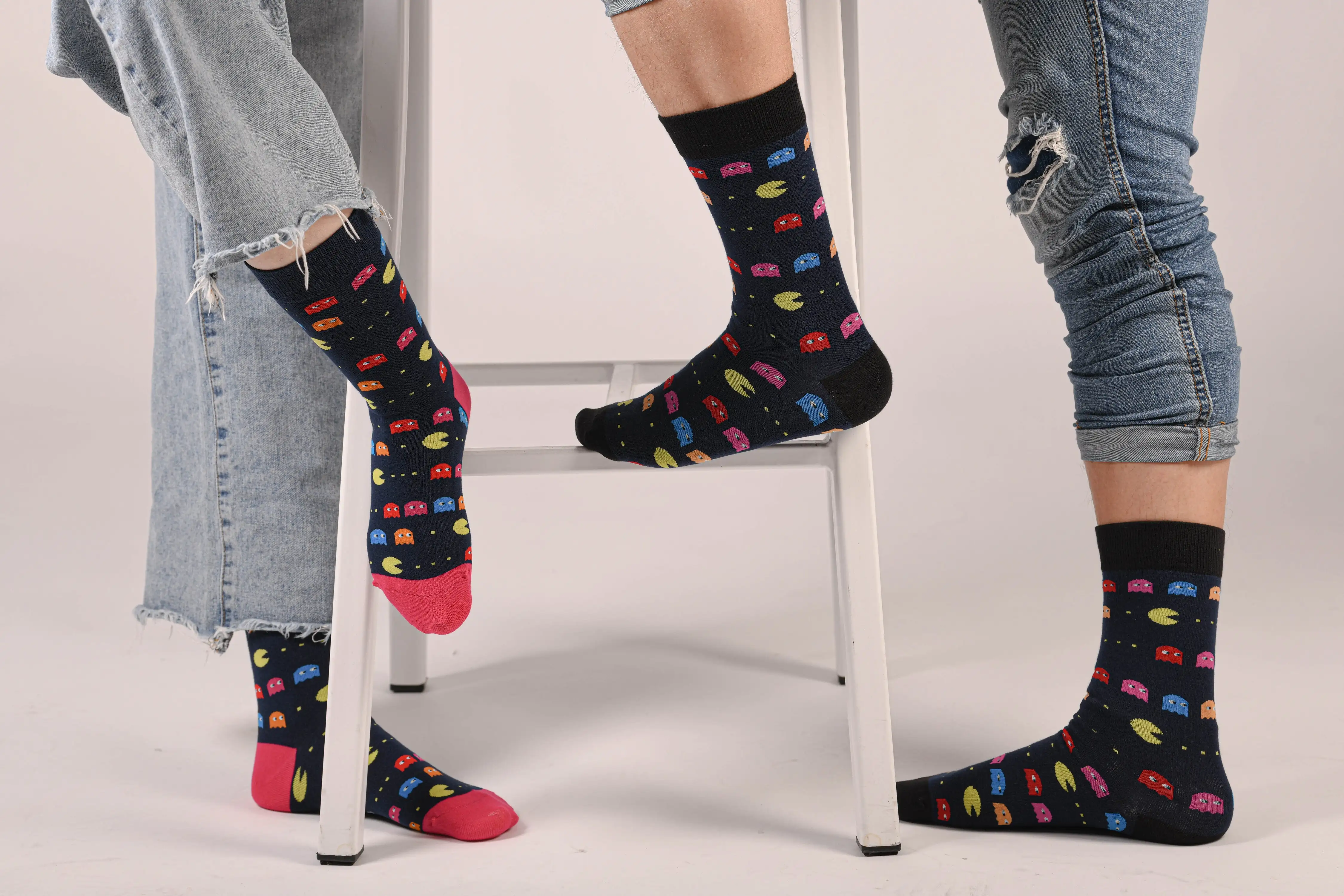 Funny socks eat coconos - Pacman woman - Image 3