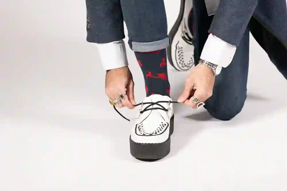 Funny -with red motorcycle socks