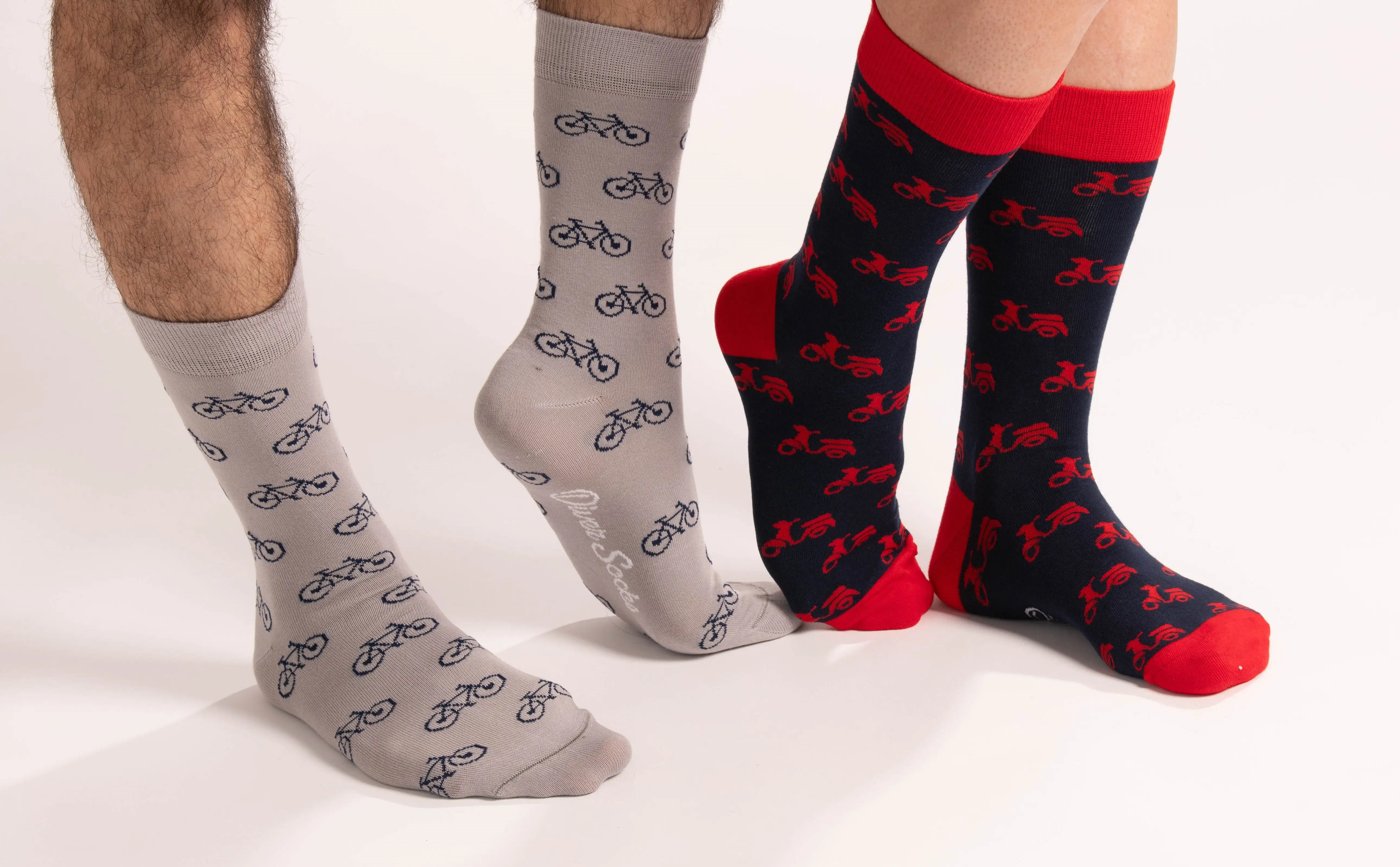 Funny -with red motorcycle socks - Image 3