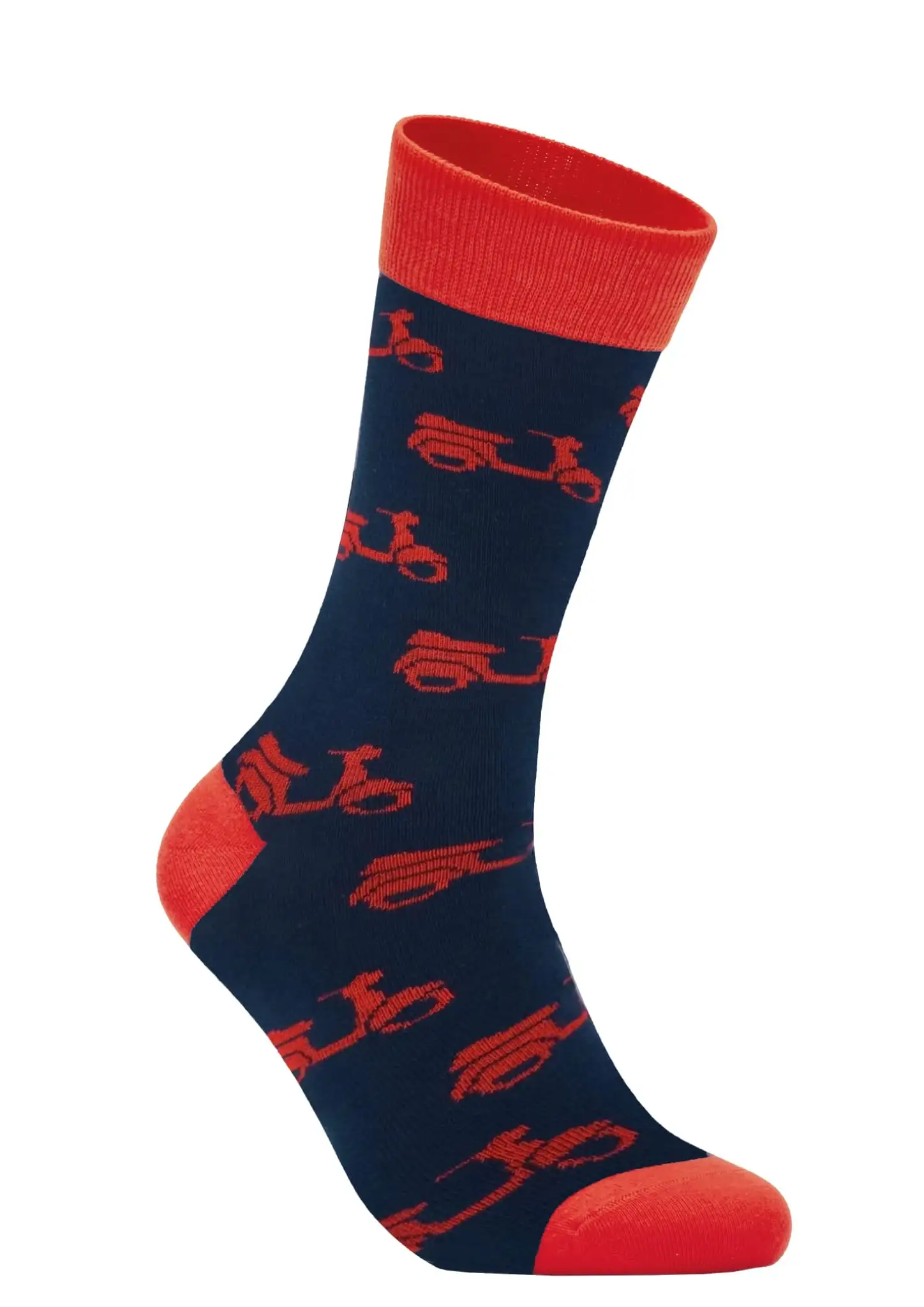 Funny -with red motorcycle socks - Image 5