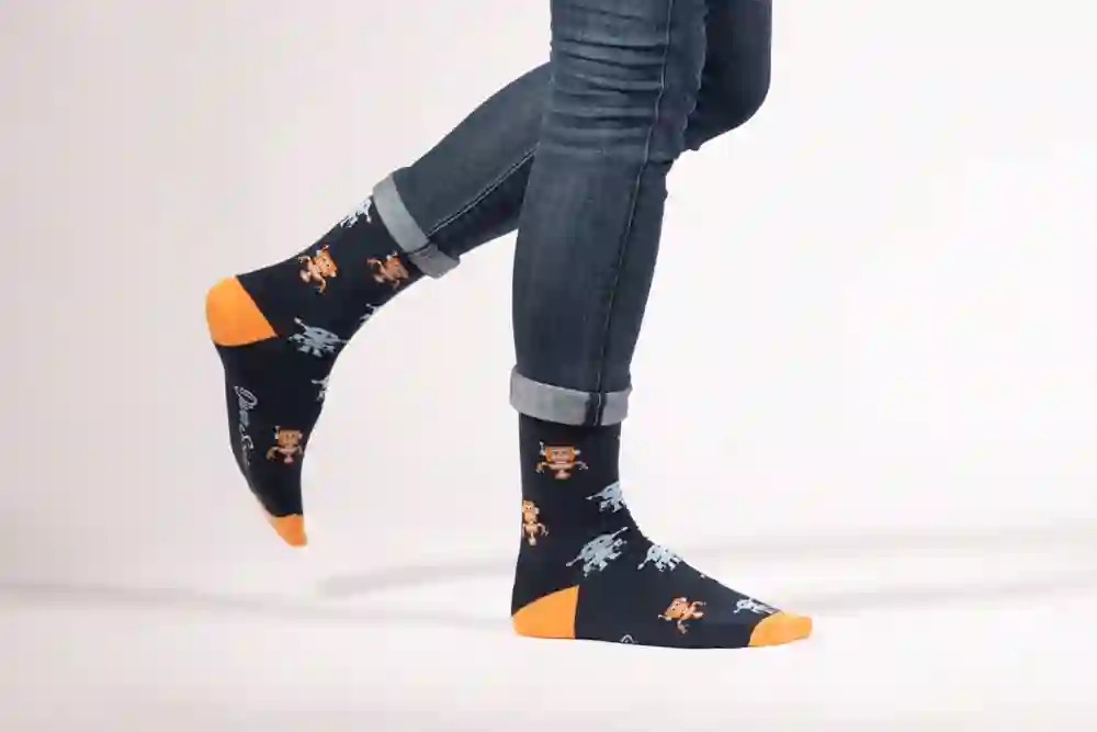 Fun robots socks