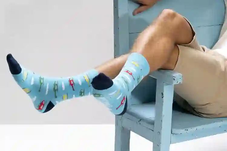 Funny Blue Blue Helicopter socks