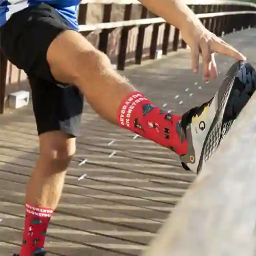Sports technical socks devours kilometers man