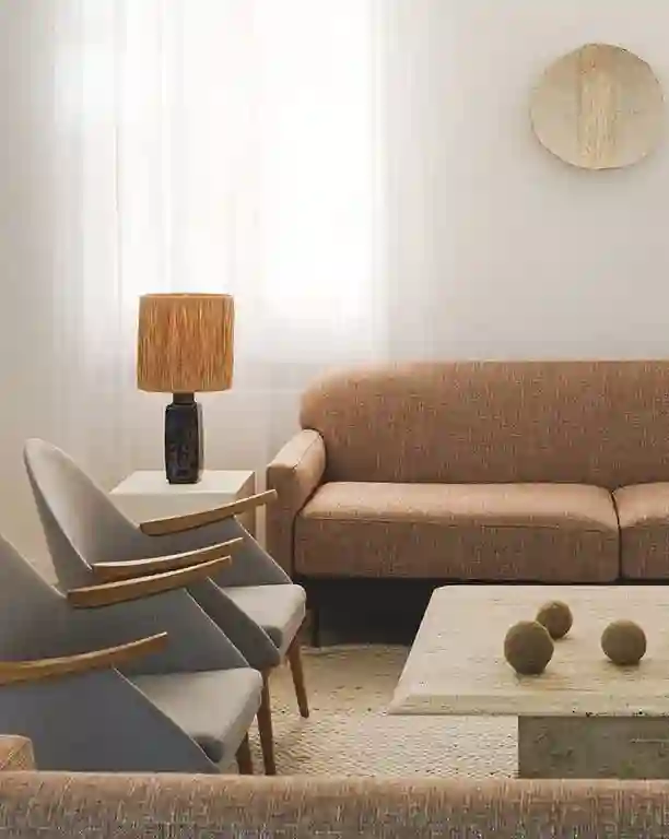 2 gray scandinavo design cocktail armchairs