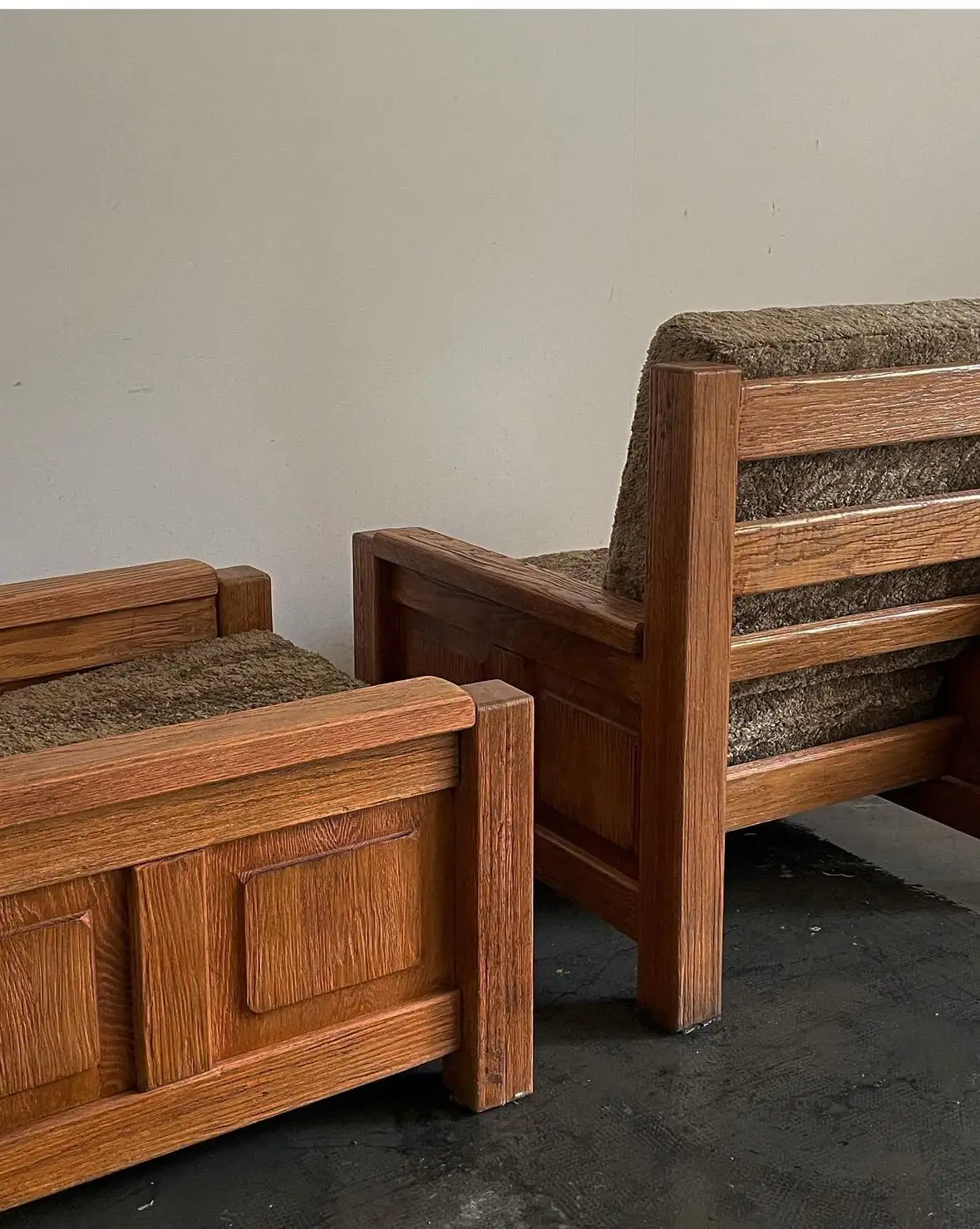 2 Sillones vintage brutalistas - Imagen 3