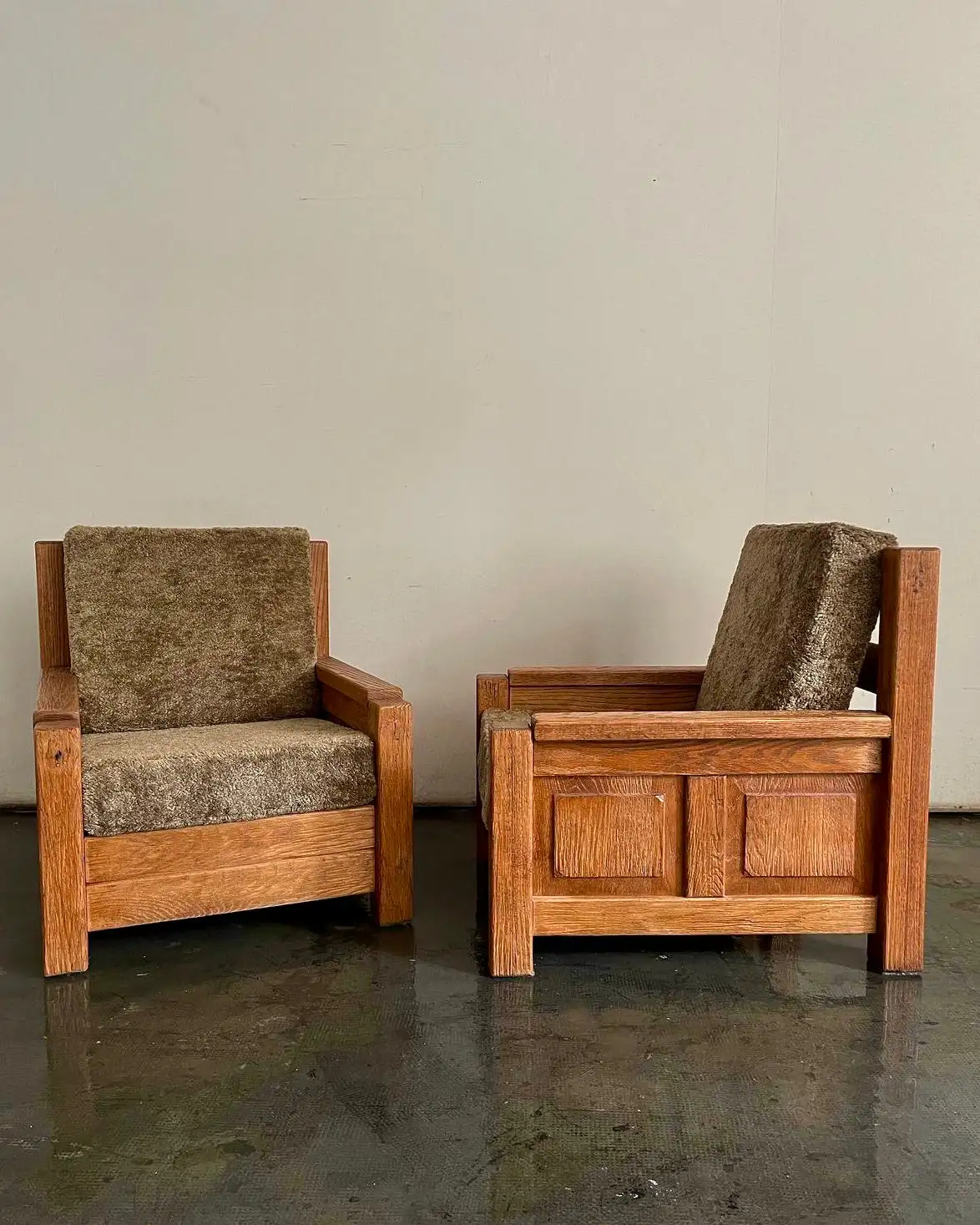 2 Sillones vintage brutalistas - Imagen 5