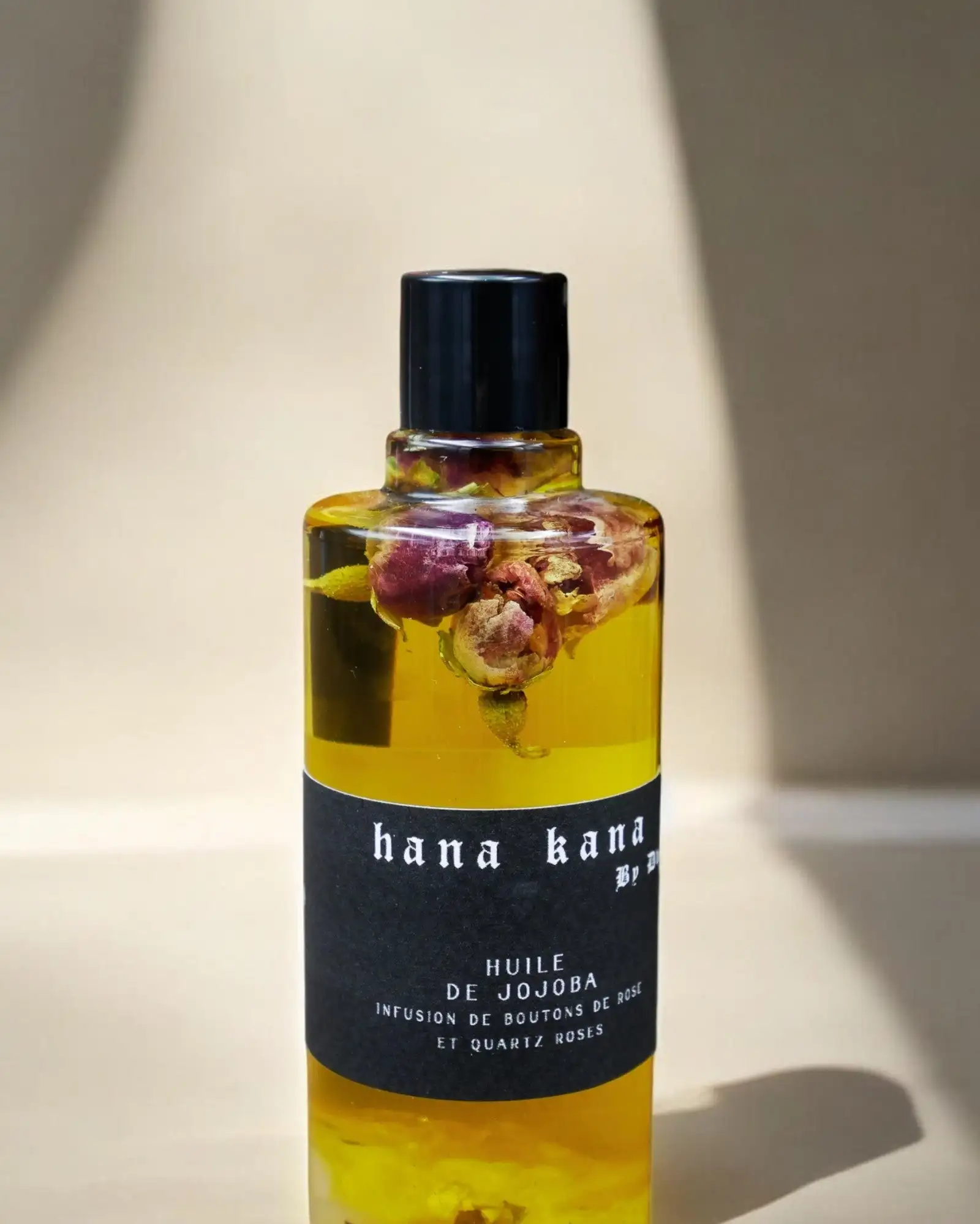 Aceite de jojoba ecológico  infusionado con rosas y cuarzo - Imagen 2
